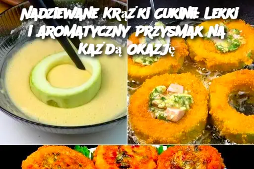 Nadziewane Krążki Cukinii: Lekki i Aromatyczny Przysmak na Każdą Okazję