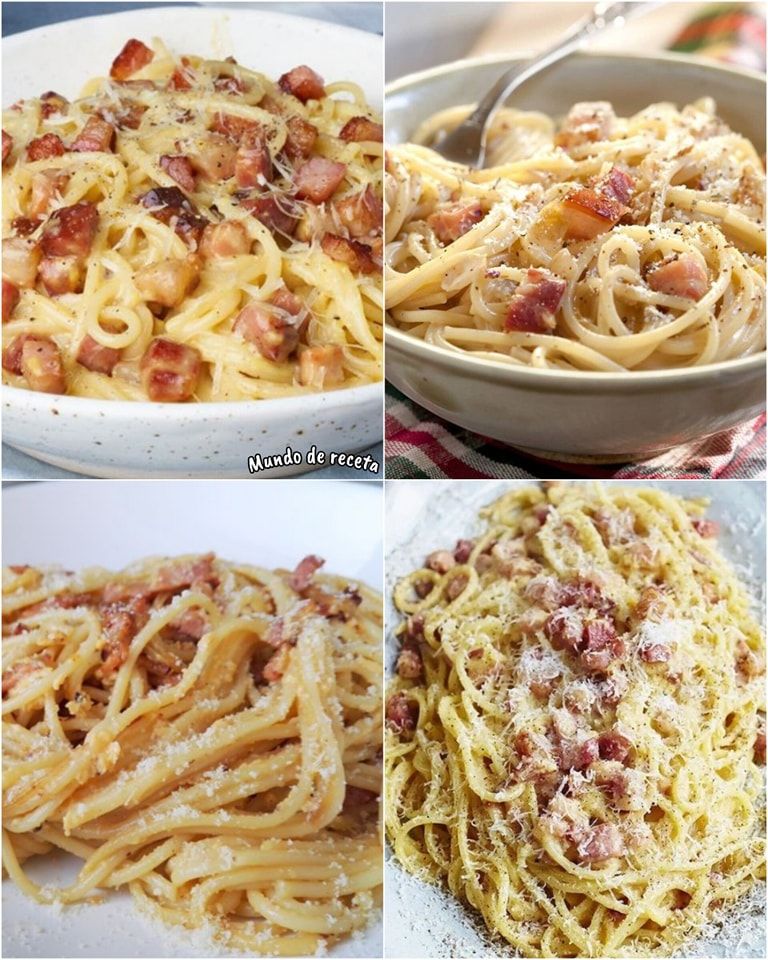 Receta: Espaguetis a la Carbonara