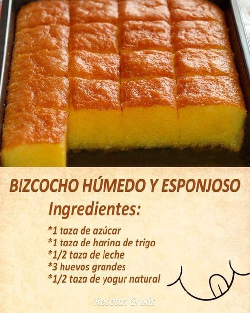 Bizcocho Húmedo y Esponjoso: La Receta Perfecta para Todos los Gustos