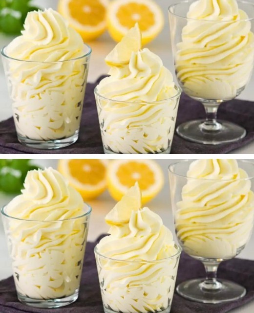 Postre cremoso de limón en 5 minutos 🍋