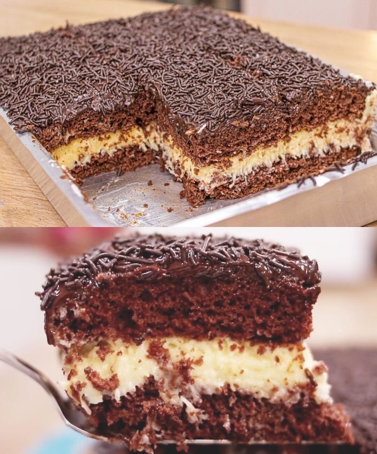 Hay un truco para que este pastel de coco y chocolate quede perfecto. 😍 ¿Quieres saber cuál es?