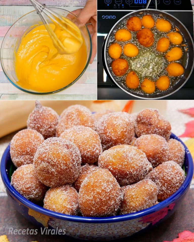 Estos buñuelos de lluvia son un manjar que te hará sonreír con cada bocado. ¡Fáciles y deliciosos! 🍩