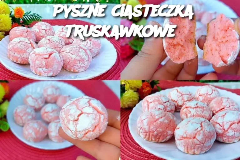 Pyszne ciasteczka truskawkowe