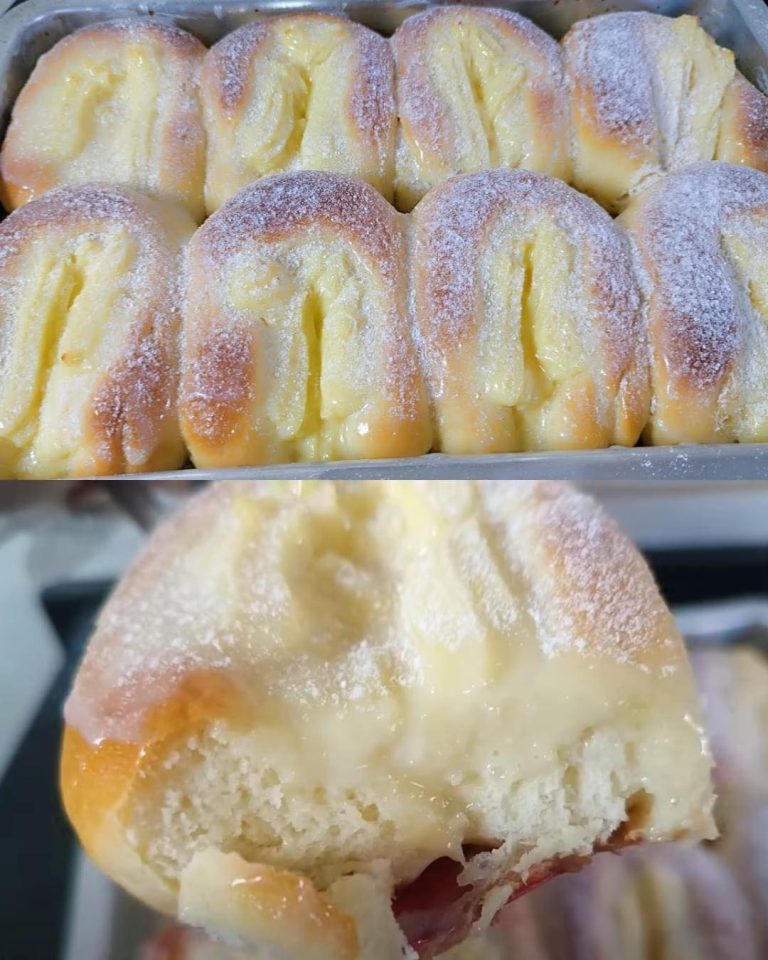 Pan Dulce con Crema Pastelera y Coco Rallado 🍞🍥🥥