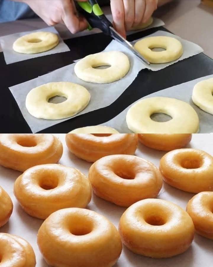 Receta de donas glaseadas que se derriten en la boca (¡Cómo hacer las MEJORES donas con levadura!) Donas caseras